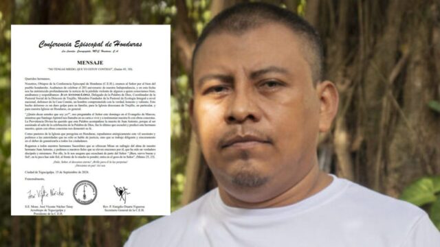 Conferencia Episcopal de Honduras condena el asesinato del ambientalista Juan López