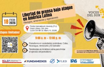 Voces del Sur presentará en Miami patrones de agresión contra la prensa en América Latina