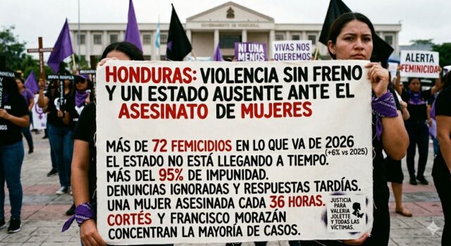 Honduras: violencia sin freno y un Estado ausente ante el asesinato de mujeres