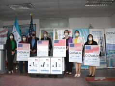 Gobierno de los Estados Unidos dona a Honduras 249,210 dosis de vacunasPfizer y 42,000 viales de dilución contra COVID-19