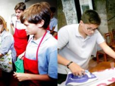 Nuevas masculinidades Colegio de España decide enseñar a sus alumnos a cocinar, coser y planchar