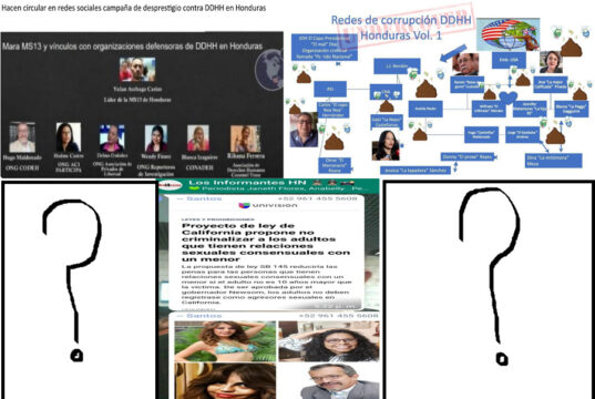 Oleada de campañas de desprestigio persiguen a personas defensoras en Honduras : Esta vez les colocan como redes de corrupción de DDHH