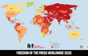 Índice Mundial de Libertad de Prensa 2025 de RSF: la fragilidad económica, una de las principales amenazas para la libertad de prensa