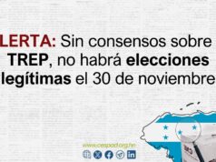 ALERTA: Sin consensos sobre el TREP, no habrá elecciones legítimas el 30 de noviembre