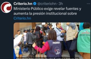 Fiscalía no quiere recibir denuncias de periodistas y defensoras