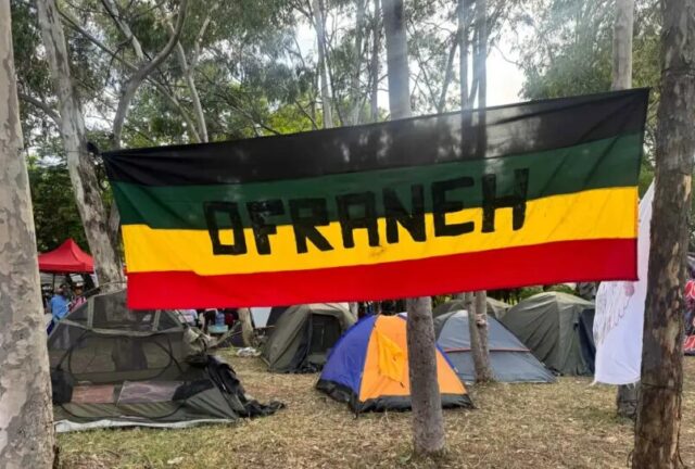 Un campamento y una voz garífuna en rebeldía: los escenarios abiertos
