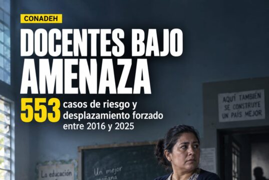 Centenares de docentes realizan su labor entre amenazas y el riesgo de desplazamiento forzado