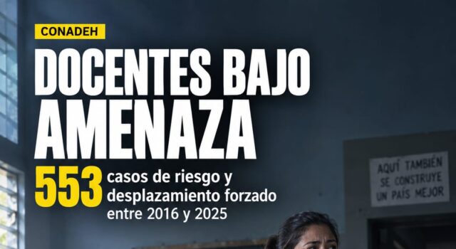 Centenares de docentes realizan su labor entre amenazas y el riesgo de desplazamiento forzado